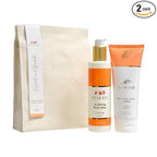 Pure Fiji Bath Gift Set Hydrate & Polish Kit - Spa Gift Sets For Women and Men Include - Coconut Body Scrub and Hydrate Body Lotion for Dry Skin - Spa Gift Sets For Women, Scent Mango