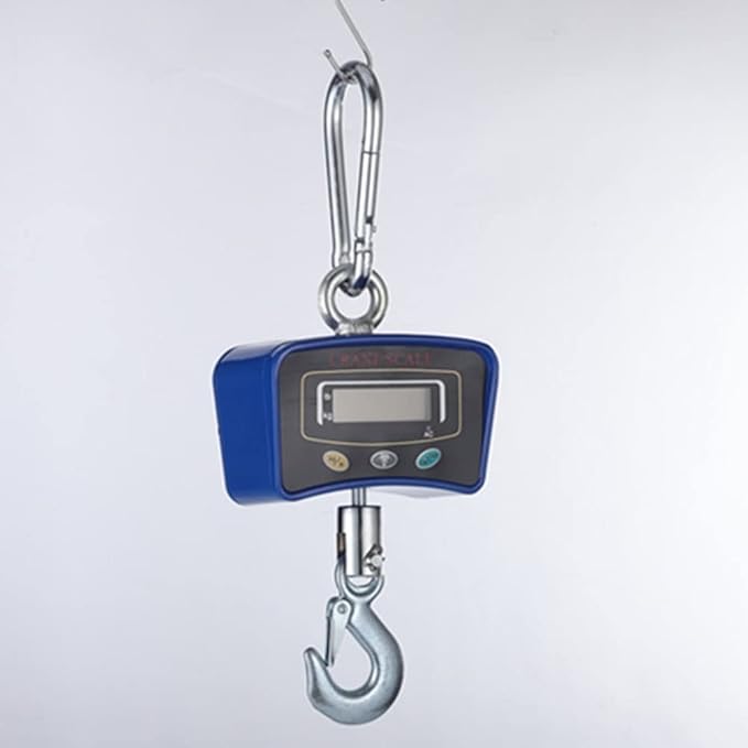 Heavy Duty Electronic Hanging Scale for Suitcases, Industrial Strength Luggage with Hook Travel and Shipping Needs (Blue 1000KG)