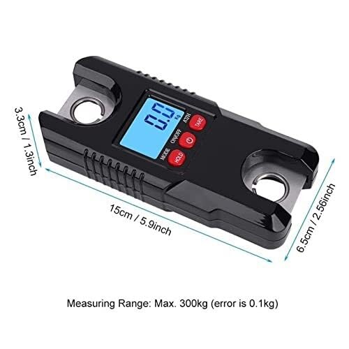Portable Luggage Scale, Digital Balance Fishing Weighing Electronic Scale 300kg Heavy Hanging Stainless Steel Hook Scale Luggage Scale