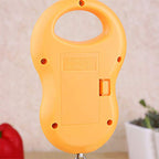 Pocket Portable 50kg/10g LCD Digital Scale Electronic Hand Held Hook Belt Luggage Hanging Scale Backlight Balance Weigting (1pcs Random Color)