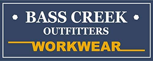 Bass Creek Outfitters Mens Rain Jacket - Waterproof Hooded High Visibility Safety Coat with Reflective Strips