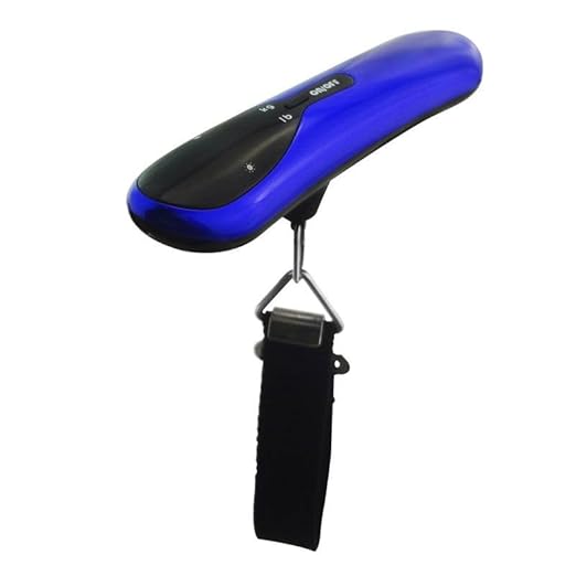 Luggage Scale: Designed for Airline and Train Luggage, Supports Up to 50 kg(Blue)
