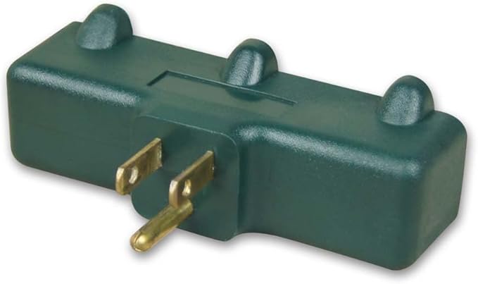 OSKOS 3-Prong 3-Outlet Extender Adapter, Heavy Duty Triple Grounding Outlet. 5 Pack