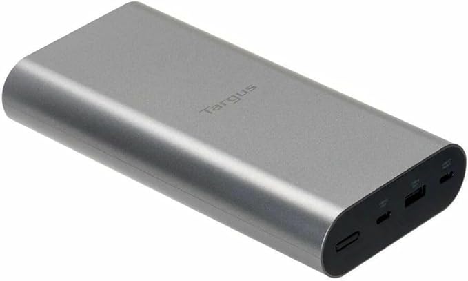Targus 100W USB-C Portable Power Bank – 25,000mAh High-Capacity Battery, PD 3.0 Fast Charging, Airline-Safe, Charge 3 Devices - APB080GLZ