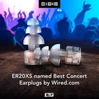 Etymotic Research ER20XS High Fidelity Reusable Earplugs - Low Profile Fit and Waterproof Case - Noise Reduction Ear Plugs for Concerts, Musicians, Raves, Sporting Events & Festivals - Universal Fit