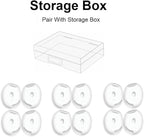 6 Pairs Ear Cover for AirPods 4,Anti Slip Ear Skin Tips Accessories Sport Ultra Thin Slim Soft Silicone Ear Tips Earbuds Gel Cover Compatible with AirPods 4th Generation (White)