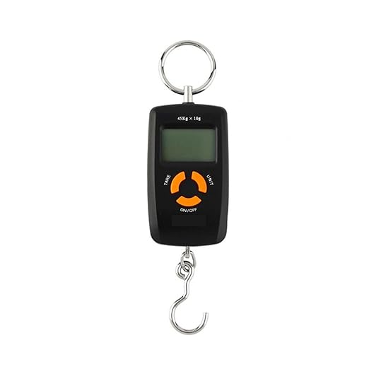Luggage Weight Scale, 4pcs 45kg/10g Portable Hanging Scale LCD Digital Luggage Suitcase Scale Handled Travel Baggage Bag Weighting Hook Scales,for Travel(Black)