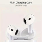 6 Pairs Ear Cover for AirPods 4,Anti Slip Ear Skin Tips Accessories Sport Ultra Thin Slim Soft Silicone Ear Tips Earbuds Gel Cover Compatible with AirPods 4th Generation (White)
