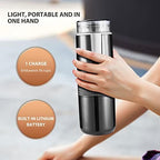Portable Coffee Machine, Compact and Rechargeable, Extracts Delicious Pure Coffee, Compatible with for K Cup Capsules and Ground Coffee, Easy to Use for Travel and More