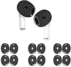 6 Pairs Ear Cover for AirPods 4,Anti Slip Ear Skin Tips Accessories Sport Ultra Thin Slim Soft Silicone Ear Tips Earbuds Gel Cover Compatible with AirPods 4th Generation (Black)