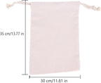 Breathable Dust-proof Drawstring Storage Pouch String Bag for Handbags Purses Shoes Eco Bag (5 PCS,11.81 * 13.77 IN)