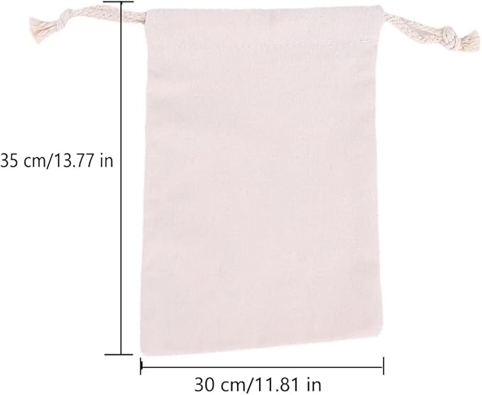 Breathable Dust-proof Drawstring Storage Pouch String Bag for Handbags Purses Shoes Eco Bag (5 PCS,11.81 * 13.77 IN)