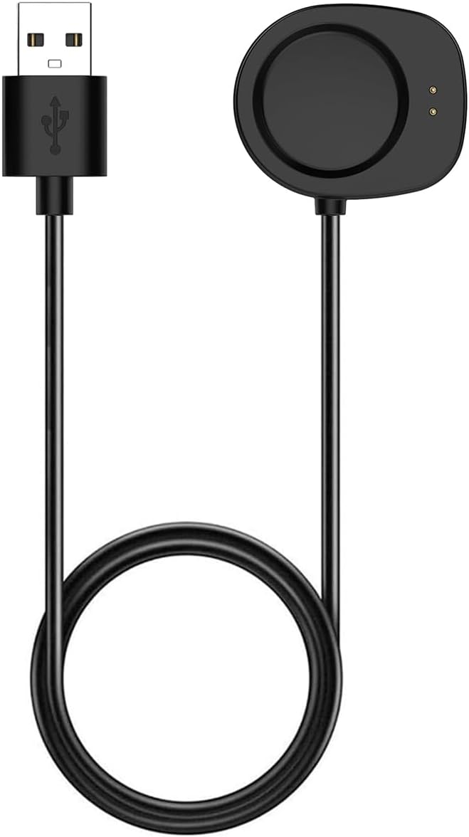 Charger for Amazfit Helio Strap/Active 3/Active Max/T-Rex 3 Pro/T-Rex Ultra 2/Balance 2, Replacement Charging Cable Cord for Amazfit Smart Watch & Fitness Tracker (3.3ft/1m)