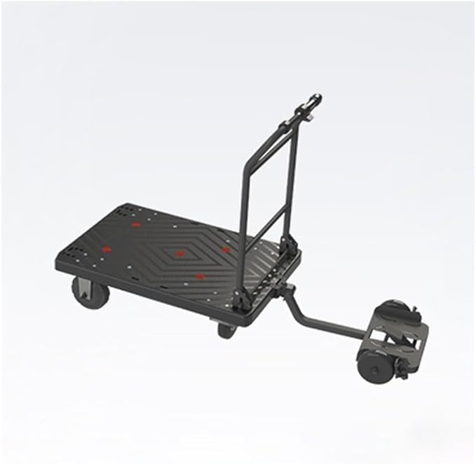 Flat Bed carts with Wheels Foldable Household Folding Portable Flatbed Trolley Handcart Courier Transporter Portable Trolley Cargo Trailer Heavy - Duty trolleyflatbed Truck