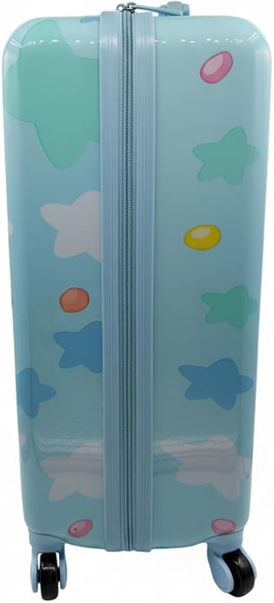 Fast Forward Bluey 20" Hardshell Luggage - Cute & Durable Hard-side Suitcase for Travel with Spinner Wheels 20"x12"x8"