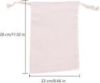 Breathable Dust-proof Drawstring Storage Pouch String Bag for Handbags Purses Shoes Eco Bag (5 PCS,8.66 * 11 in)