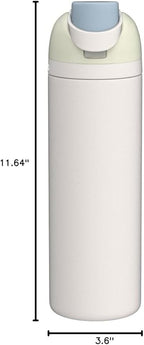Owala FreeSip Insulated Stainless Steel Water Bottle with Straw for Sports, Travel, and School BPA-Free Sports Water Bottle, 40 oz, Iced Breeze