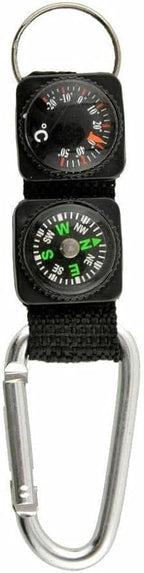 Black Carabiner Key Chain Compass Thermometer Metal Camping Outdoor Gadgets Hiking Survival to Multifunctional O0R8 Mountaineering,Electronics and Gadgets,Compasses