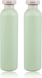 8.8oz Squeeze Bottles with Flip Cap, Refillable Plastic Travel Bottles for Creams, Lotion, Shampoo, Conditioner (2 Pcs)