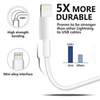 4Pack Original Apple MFi Certified Charger Lightning to USB Charging Cable Cord Compatible iPhone 14/13/12/11 Pro/11/XS MAX/XR/8/7/6s Plus,iPad Pro/Air/Mini,iPod Touch (6ft)