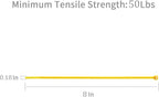 XINGO 1000 PCS Yellow Zip Ties 8 Inch, 60 LBS Tensile Strength, Self-Locking Nylon Plastic Nylon PA66 Wire Ties for Indoor and Outdoor Use