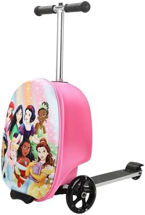 Disney Princesses Kids' 2-in-1 Suitcase (18") and Scooter Luggage