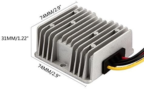 HOMELYLIFE DC Voltage Converter 36V Step Down to 12V 10A 120W Waterproof Voltage Regulator for Golf Cart LED Strip Light Power Supply Transformer