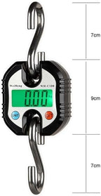 Portable Luggage Scale, Digital Portable Crane Scale Professional 150 KG Electronic Hook Scale with LCD Display Heavy Duty Weighing Balance Hanging Scales for Home Farm Hunting