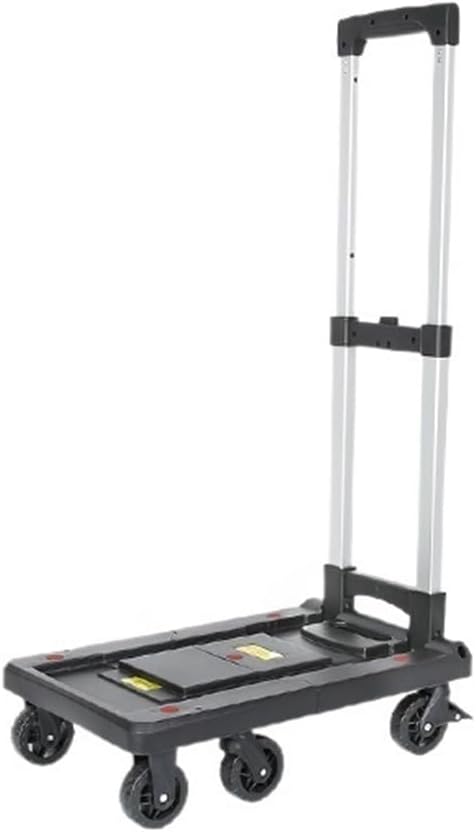 Folding Portable Hand Truck Trolley - Lightweight Cargo Carrier for Household and Travel Use