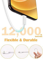 4 Pack [Apple MFi Certified] Apple Charging Cables 10ft, iPhone Chargers Lightning Cable 10 Foot, Fast iPhone Charging Cord for iPhone 14/14Pro/13/13Pro/12/11/11Pro/11Max/ X/XS/XR, ipad(White)