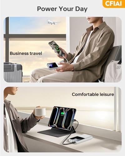 Portable Charger Power Bank - 15000mAh Battery Pack Portable Phone Charger with Built in Cable 22.5W Fast Charging Powerbank Compatible with iPhone Android Samsung Phone, Travel Camping Essential