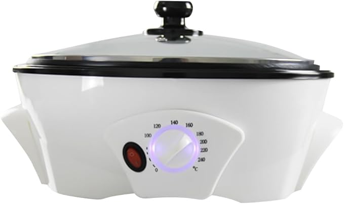 500g Coffee Bean Roaster Machine,0-240°C Electric Coffee Roasters,110v 800w Coffee Bean Baker,Household Bean Roasting Machine,Non-stick Home Peanut Beans Roaster for Stovetop, Countertop
