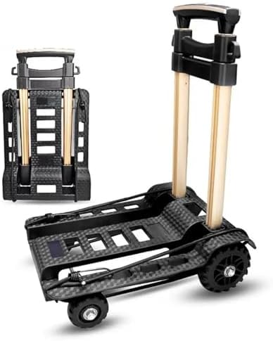 Foldable Heavy Duty Hand Truck & Luggage Cart Versatile Trolley for Shopping Travel Camping s & Garden Use Backpack Design for Easy Mobility