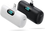 [2 Pack]Small Portable Charger for iPhone 17/16/15 Series,5500mAh 3A PD USB C Power Bank, Mini Travel Essentials Battery Pack for iPhone 17/17 Pro/16/16 Plus/16 Pro/15 Pro Max,Samsung,Android/LG etc