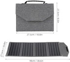 Foldable Solar Panel Charger, 80W Outdoor Camping Hiking Water Proof Monocrystalline Silicon, 2 USB Outputs for Phone Camping, Hiking, Backpacking