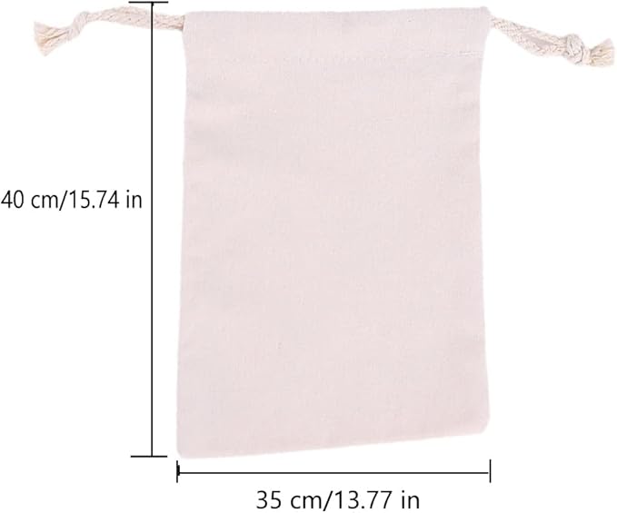 Breathable Dust-proof Drawstring Storage Pouch String Bag for Handbags Purses Shoes Eco Bag (5 PCS,13.77 * 15.74 in)