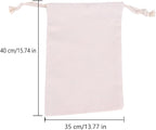 Breathable Dust-proof Drawstring Storage Pouch String Bag for Handbags Purses Shoes Eco Bag (5 PCS,13.77 * 15.74 in)