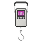 Klau Portable Rechargeable 60 kg / 120 lb Heavy Duty Hanging Scale Luggage Scales with Wide Handle Black for Home Farm Hunting Outdoor