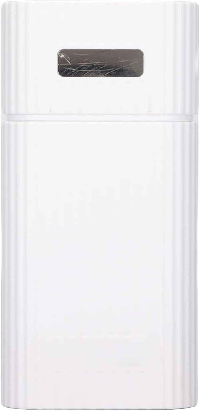 SUNGOOYUE DIY Power Bank Case H02B, Portable Battery Charger with Micro Type C Input for Mobile Phone MP3 MP4 Digital Camera, ABS Material (White)