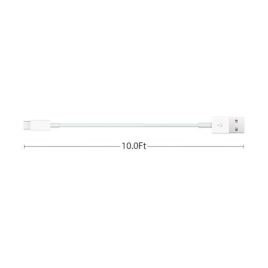 AHDFWI 3 Pack USB A to USB Type C Cable Fast Charging Cable for iPhone 16E 16 15 Pro Plus Pro Max for iPad Pro/Air 5th 4th Mini 6th Gen Charger Charging Cord, for MacBook Pro and More [10FT]