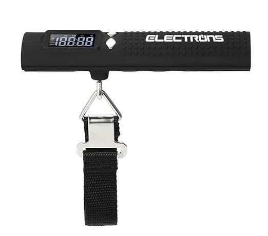 Electrons Rechargeable Digital Luggage Scale - 2600mAh Portable Charger & LED Flashlight
