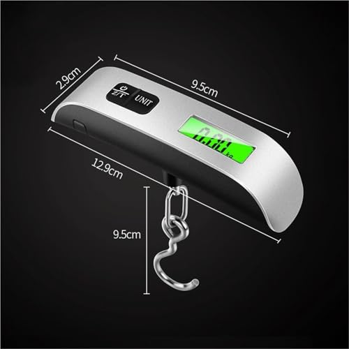 Portable 50KG Handheld Electronic Weight Scale, Mini Hanging Weighing Scale for Travel, Compact Hand Scale for Luggage, Fishing, and Home Use