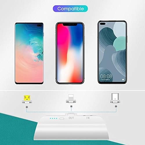 BoxWave Power Bank Compatible With Amazon Kindle Paperwhite (11th Gen) - MagnetoBoost Rejuva PowerPack (18W), Portable 3000mAh Back Up Battery Power Bank - Winter White