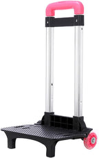 Student's Luggage Travel Hand Cart Aluminium Alloy Backpack Trolley 2 Foldable for School Bags Foldable Backpa