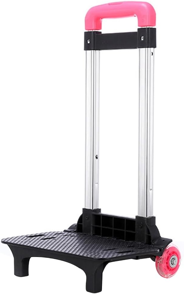 Student's Luggage Travel Hand Cart Aluminium Alloy Backpack Trolley 2 Foldable for School Bags Foldable Backpa