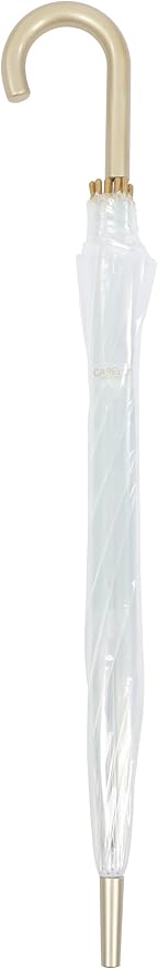 Capelli New York Adult Umbrella, Clear Umbrella for Rainy Days, Travel Essentials, Must-Have College Dorm Essentials