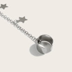 ZOSTLAND Compatible with 1 Pair Creative Earphone Anti Lost Earring Clip Earclip Strap Wireless Earhook Earbud Ear Bud Holder Connector for Airpods 1/2/Pro/3 Beats Fit Pro Sony(Star Silver)