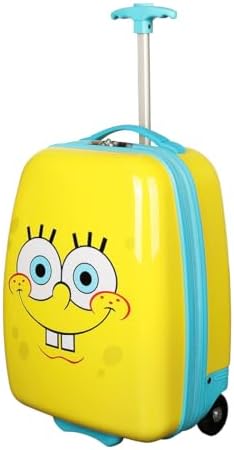 Bioworld Spongebob Squarepants Face 16.5" Youth 2-Wheel Luggage