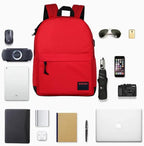 SUPACOOL Casual Laptop Backpack for Men and Women, Backpack for College, USB Charging Port, Lightweight Pack Back(Red)