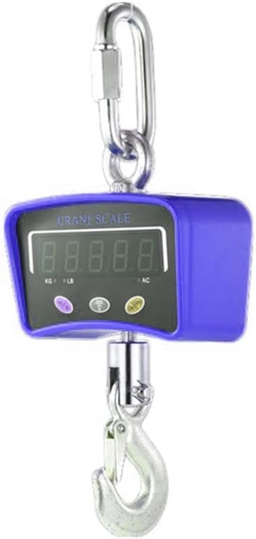 Heavy Duty Electronic Hanging Scale for Suitcases, Industrial Strength Luggage with Hook Travel and Shipping Needs (Blue 500KG)